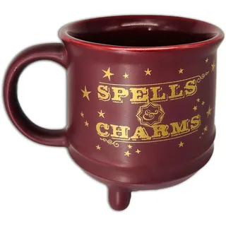 Harry Potter Kessel 3D - Spells and Charms Unisex Tasse rot Keramik Fan-Merch, Filme