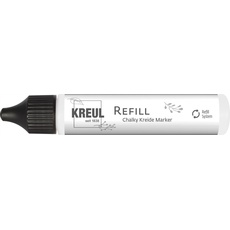 KREUL 22741 - Refill Chalky Kreidemarker Snow White, 25 ml, Nachfüll-Pen mit Originaltinte für ca. 4 Stiftefüllungen, umweltschonend