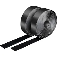 Bild Klettband, Selbstklebendes Klettband-Set, schwarz, 25 mm breit, Rolle, 5 m, (25 mm)