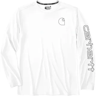 Carhartt Force Sun DefenderTM Relaxed-Fit, Langarmshirt - Weiß - L