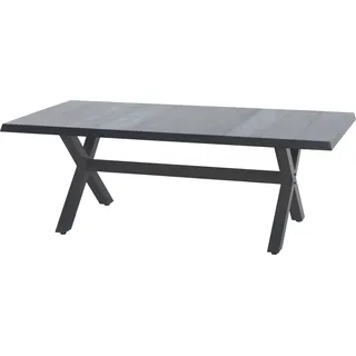 Siena Garden Gartentisch Sincro Rechteckig Wood Grey 103 cm x 204 cm