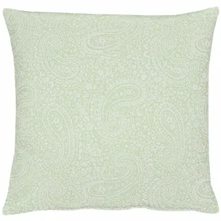 Dekokissen APELT "7907 Uni Paisley" Gr. 2, blau (türkis, unifarben), B:48cm L:48cm, Kunstfaser, Polyester, Dekokissen_Sitzkissen_Kissenhüllen, Dekokissen, Kissenhülle mit Füllung, 1 Stück