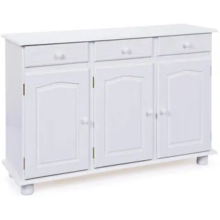 Interlink Sideboard 3 Türen 3 Schubladen  Weiß