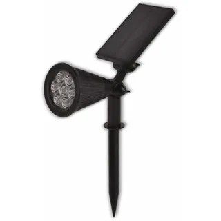 OPTONICA LED-Wegeleuchte 9322 Solar-Gartenspot, 1,5 W, 3000 K, schwarz - Schwarz