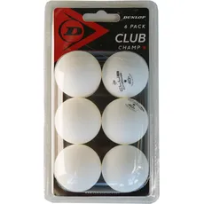 Dunlop Club Champ 40+ 6 Tabletennis Balls