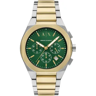 Armani Exchange Watch for Men, Automatic Movement and 46mm Case Size with Stainless Steel, Leather or Silicone Strap