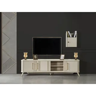 Kommode rtv Tisch Sideboard Wohnwand Wand Regale Konsole Kommoden tv - Weiß
