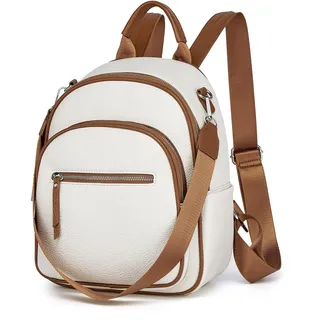 Miss Lulu Kleiner Rucksack Damen, Elegant Cityrucksack Kleiner Tagesrucksack Damenrucksack Wasserdicht, Mini Casual Daypack Backpack Women Modern für Freizeit Reisen Schule Arbeit