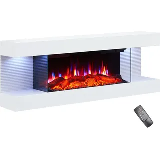 Elektrokamin BALDERIA Lumina - Wandkamin - weiss - Weiß