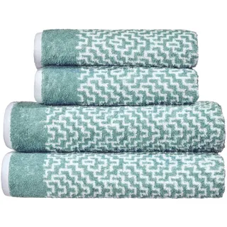 KLEINE WOLKE Botany Duschtuch 70 x 140 cm grün