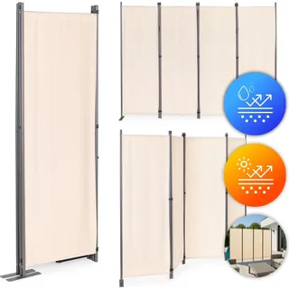 Faltbarer 4-teiliger Garten- und Raumteiler 167x216 cm Beige MultiGarden - Beige