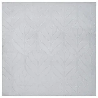 Beliani Mitchell Kunstfellteppich 160 x 160 cm Hellgrau