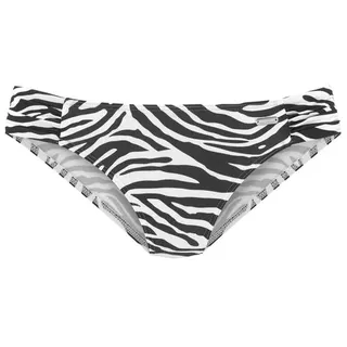 VENICE BEACH Bikini-Hose »Fjella« mit gerafften Einsätzen, schwarz-weiß