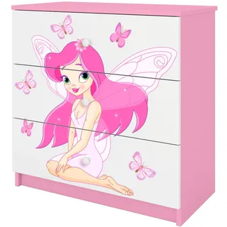 Raumhirsch Furniture Kommode Babydreams Elfe II 81/81/41 , Rosa , Holzwerkstoff , 81x81x41 cm , Babymöbel & Kindermöbel, Babyzimmer, Babyregale & Kinderregale