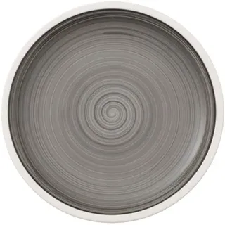 Villeroy und Boch Manufacture Gris Brotteller, 16 cm, Premium Porzellan, Grau