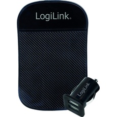LogiLink USB Kfz Netzteil, Auto Adapter, Schwarz