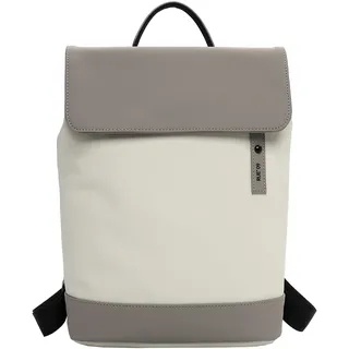 Rucksack EMILY & NOAH "Rucksack E&N Le Havre RUE 09", Damen, Gr. B/H/T: 33cm x 36cm x 12cm, beige (ecru, kombi 322), Obermaterial: 60% Polyurethan PU. 40% Polyester PES., Rucksäcke Rucksack