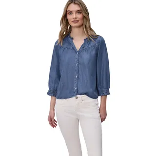 Street One Damen 3/4-Arm Bluse mit Rüschendetails