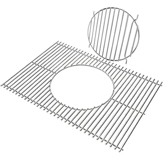WELL GRILL 44,5cm 7637 Edelstahl Grillrost für Weber Spirit 200 Series, Spirit E-210 E-220 S-210 S-220, Weber GS4 Spirit 2 E210 Gasgrills, Grillrost mit runden Roste Zubehör