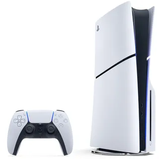 Sony PlayStation 5 Slim 1000 GB Weiß + 1x DualSense Wireless-Controller