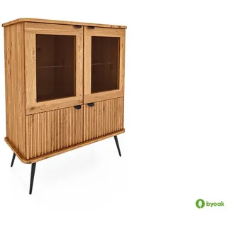 byoak Anrichte Lina , Holz , 97x117x46 cm , Esszimmer, Vitrinen, Vitrinenschränke