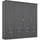 Kleiderschrank Bremen 181 x 199 x 58 cm Grau