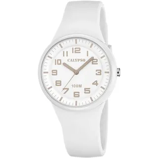 CALYPSO WATCHES Quarzuhr »Trendy« Armbanduhr, Damenuhr, analog, weiß
