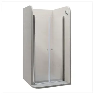 i-flair LIMA Duschtür 84x195 cm Nischentür Klarglas, Verstellbereich 84-88 cm – 6 mm ESG Sicherheitsglas, Nanobeschichtung, Hebe-Senkmechanismus - DTC