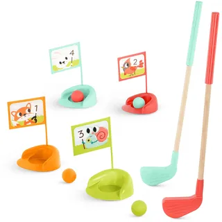 B. toys - Hole-in-Fun - Kinder-Golf-Set - Spielzeug-Golfspiel - Golfspielzeug - Mini-Golfschläger, Bälle und Puttingbecher - 3 Jahre +