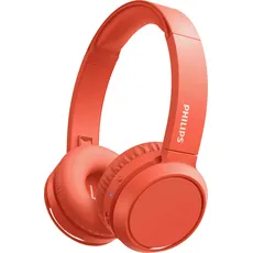 Philips On-Ear-Kopfhörer »TAH4205«, Bluetooth-A2DP Bluetooth-AVRCP Bluetooth-HFP-HSP, Rauschunterdrückung-integrierte Steuerung für Anrufe und Musik, rot