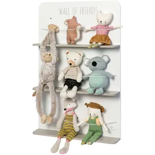 Musterkind Kinderregal Picea 10 x 90 x 58 cm Holz grau/weiß
