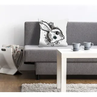 Queence Mikkel 40 x 40 cm Grau
