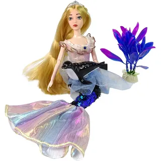 Leantoys Emily die Meerjungfrau Baby Puppe Grünes Zubehör - Grün