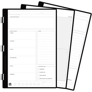 Rocketbook Pro Planner Seitenpaket | Scannbare Rocketbook Pro-Seiten für To-Do-Listen und Agenda – Schreiben, Scannen, Löschen, Wiederverwenden | 20 Blatt | Executive-Größe: 15,2 x 22,4 cm, Weiß