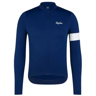 Rapha Core Thermal Langarm-trikot - Navy / White - L