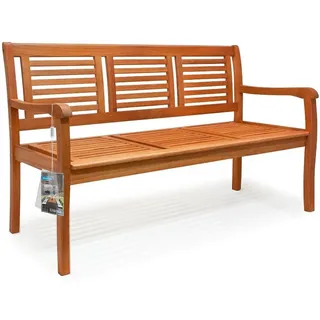 CASARIA Gartenbank 153 x 60 x 90 cm Braun