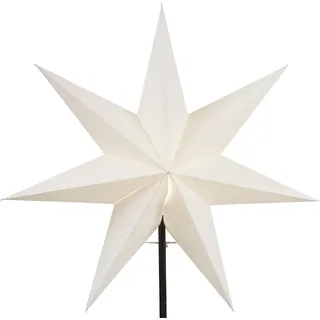 Papierstern 'Frozen', 54 cm Ø, weiß, inkl. Halter - Weiß