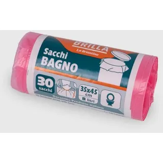 La Briantina Müllsäcke für Badezimmer SAC04652A Rosa, 35 x 45 cm, 8 Liter, 30 Säcke