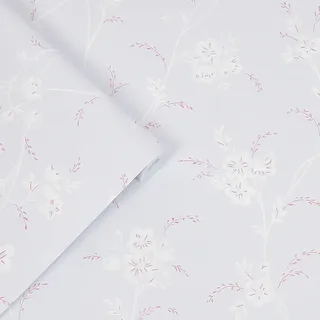Laura Ashley Vliestapete Eva Floral Sugared Grey Grau FSC®