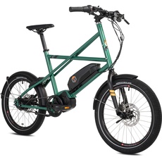 Bild UTY 9 by Cooper Bikes – 20 Zoll Ultrakompaktes, one size fits all, E-Bike mit Stahlrahmen, Shimano Alivio 9-Gang Kettenschaltung, Shimano E6100, Emerald Green