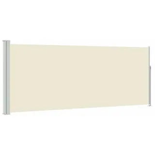 vidaXL Ausziehbare Seitenmarkise 117×314 cm Creme - Creme