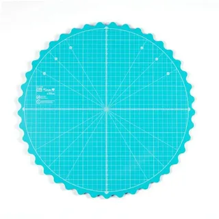 Prym Love Drehbare Schneideunterlage rund Mint, 35cm (611469)
