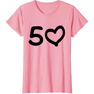 50. Geburtstag 50 Jahre Jubiläum Goldene Hochzeit Herz T-Shirt
