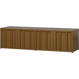 Woood Level TV-Lowboard 160 cm Honiggelb Metall