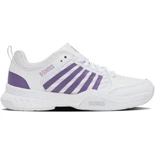 K-Swiss Damen Court Express 2 Tennis Shoe, White/Purple Haze/Neon Lavender, 40 EU