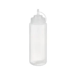 APS Quetschflasche Ø 8 cm, Höhe 26,5 cm, 1.025 ml, transparent,