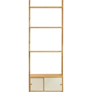 [en.casa] Wandregal Tingvoll 65 x 34 x 176 cm Beige