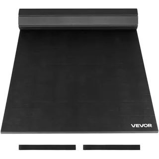 Vevor Kampfsportmatte 3 x 1,5 m für Workouts im Heim-Fitnessstudio, wasserfeste aufrollbare Trainingsmatten Fitnessmatte für Gymnastik Tatami Jiu-Jitsu MMA Judo Boxen, Sportmatte Yogamatte Schwarz