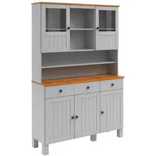 Home Affaire Küchenbuffet Alby2 125 x 38 x 185 cm GRAU