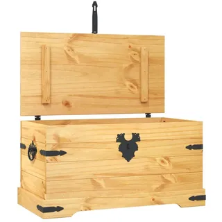 vidaXL Truhe Mexiko-Stil Kiefernholz 91/49,5/47 Cm , Braun , Holz , Rechteckig , 91x49.5x91 cm , Esszimmer, Bänke, Sitzbänke